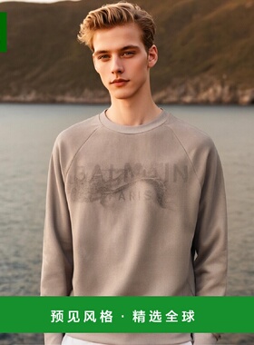 香港直邮Balmain 印花卫衣 AH1JS004GC61