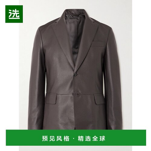 1h可退 香港直邮Brioni 布里奥尼 男士 全粒面皮革西装外套 PGC80