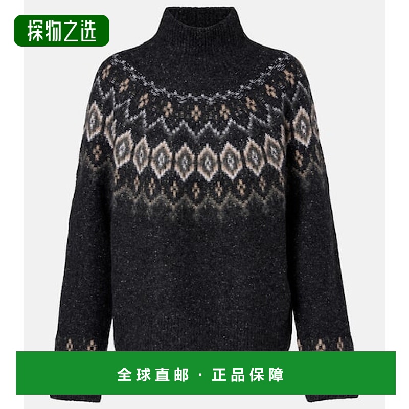 香港直邮VINCE 女士 羊绒高领毛衣 grey灰色 舒适时尚