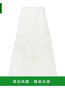 香港直邮Chloe 喇叭形中长裙半身裙 C23SJU04037高腰