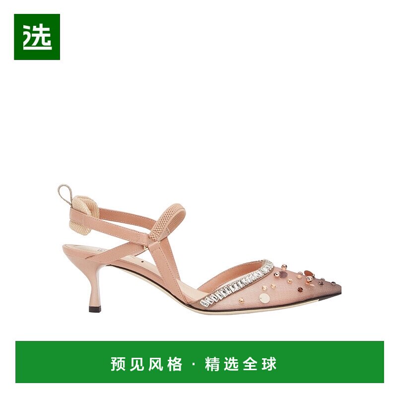 香港直邮Fendi 网眼高跟凉鞋 8J8701AU2E
