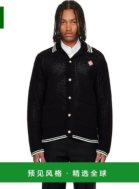 1h可退 香港直邮Casablanca 男士 黑色 Embroidered Cotton Croch