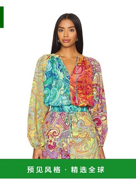 1h可退 香港直邮ALEMAIS 女士 Ceto 叠接上衣 3904T colorful花色