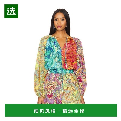 1h可退 香港直邮ALEMAIS 女士 Ceto 叠接上衣 3904T colorful花色