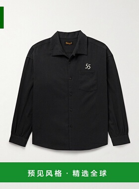 1h可退 香港直邮Visvim 维斯维木 男士 Palmer 可拆卸领刺绣棉质