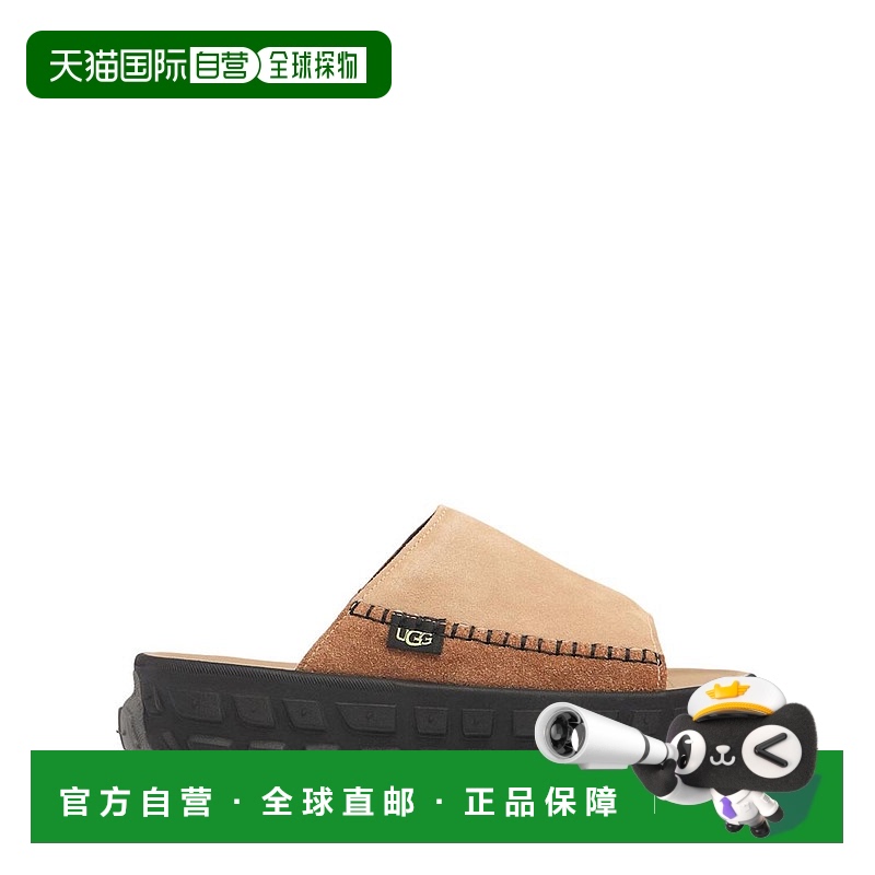 1h可退 香港直邮Ugg 女士 40毫米Venture Daze麂皮凉鞋 colorful
