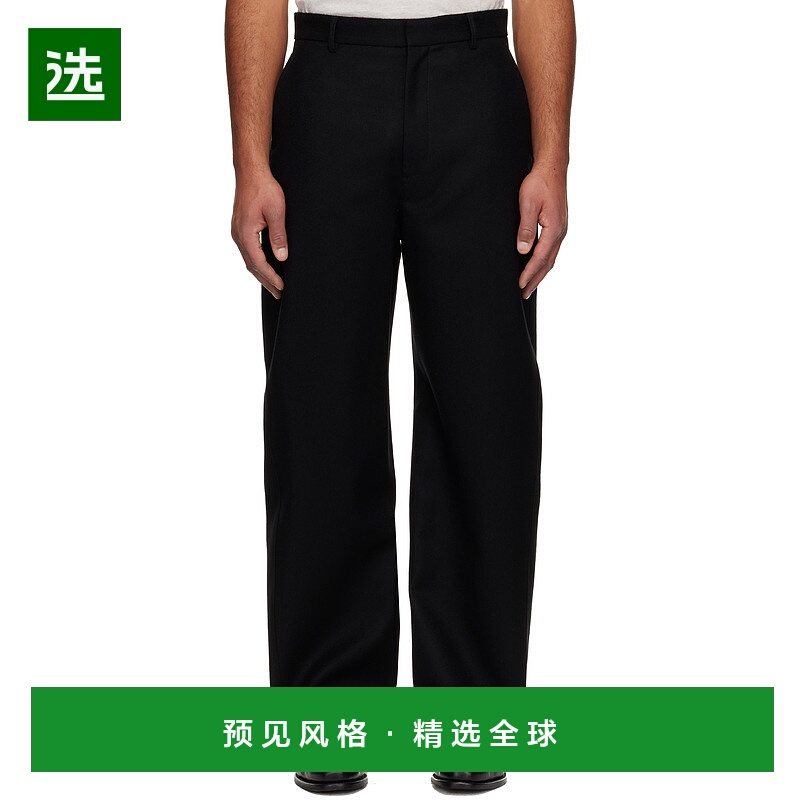 香港直邮Givenchy 纪梵希 男士 黑色 Couture Seam 长裤 BM51LY14