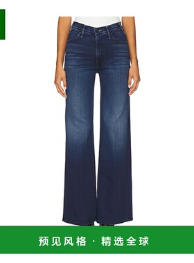 1h可退 香港直邮mother 女士 Hustler Sneak 卷边牛仔裤 10507115