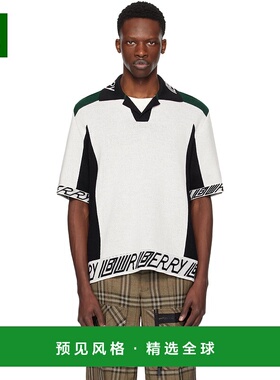 1h可退 香港直邮Burberry 巴宝莉 男士 白色 & 黑色 Logo Trim Wo