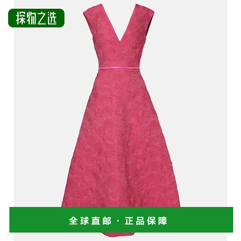 香港直邮MaxMara 麦斯玛拉 女士 Valdese 束带中长连衣裙