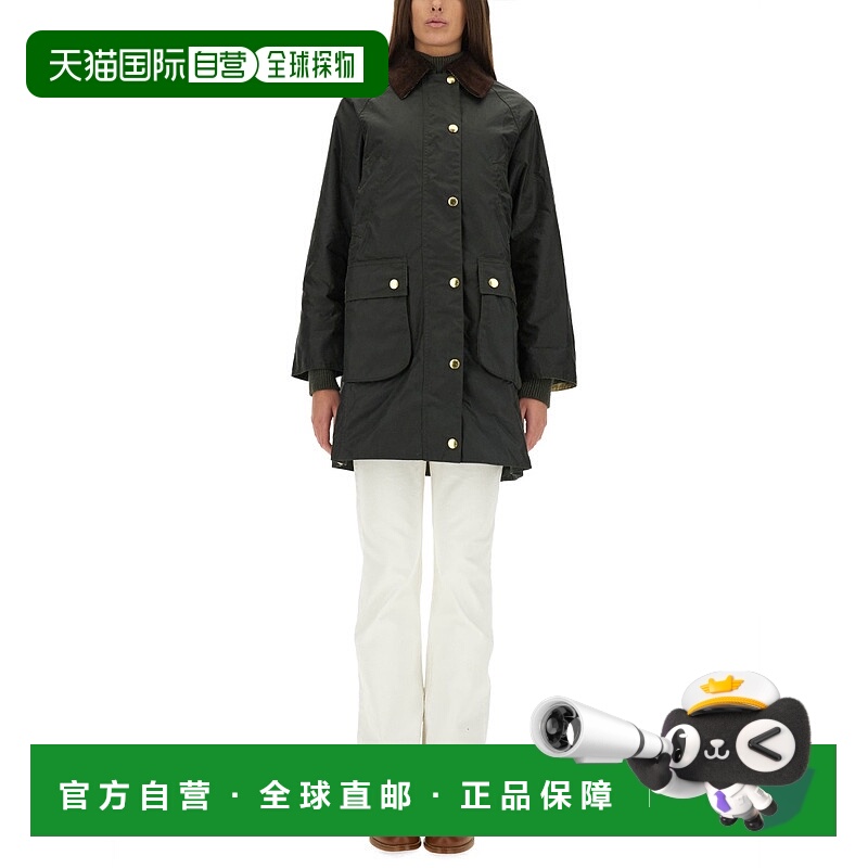 香港直邮barbour 巴伯尔 女士 长款 Beadnell 直下摆大衣 LWX1404