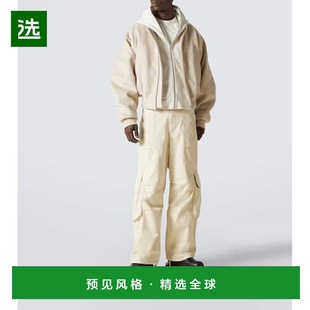 1h可退 香港直邮Entire Studios 男士 棉质帆布工装裤 white白色