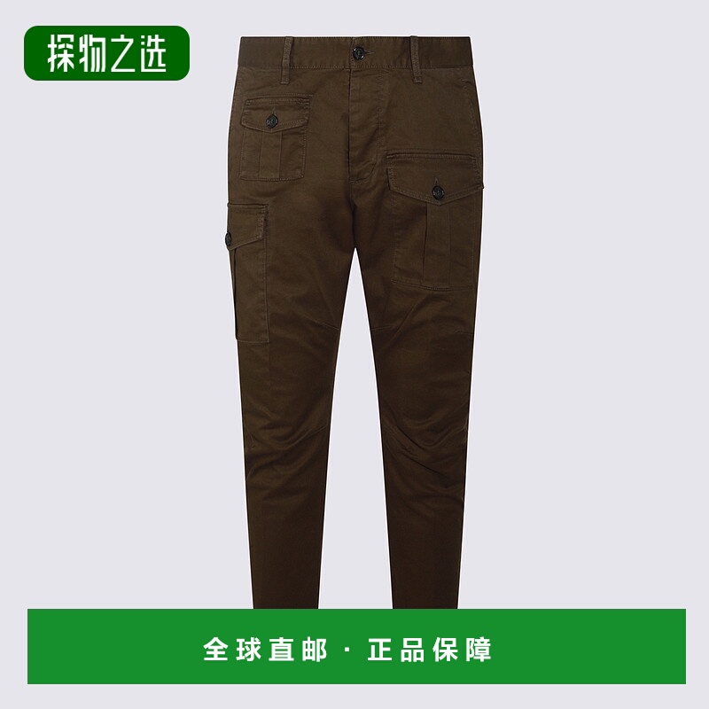 1h可退 香港直邮Dsquared2 二次方 男士 腰带环工装裤 S74KB0818S