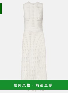 1h可退 香港直邮Simkhai 女士 Zyla 洞洞针织中长连衣裙