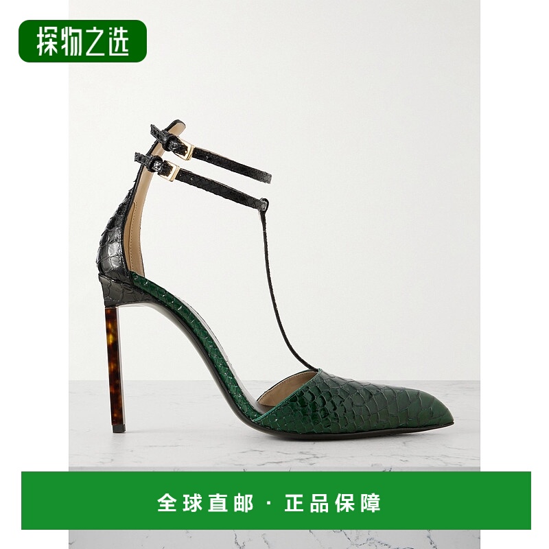 香港直邮Tom Ford 汤姆·福特 女士 蛇皮质感浅口鞋 W3763LCL516P