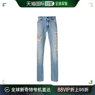 FLP201A0X4 香港直邮Fendi 撕裂设计牛仔裤
