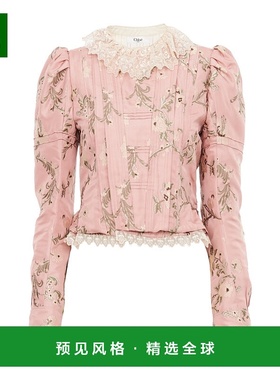 香港直邮Chloe 长袖休闲夹克 女装修身外套CH25WVE14314