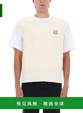1h可退 香港直邮MAISON KITSUNE 男士 狐狸頭羅紋背心 PM00810KT1