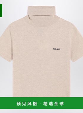 香港直邮Miu Miu 缪缪 女士 Sandy 染色高领羊绒毛衣 MMR452OOO18