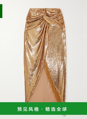 1h可退 香港直邮PATBO 女士 中长裙 SAM25586US metal金属色 舒适