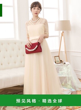 【日本直邮】DRESS+女士连衣裙礼服晚礼服时尚高端减龄感连衣裙