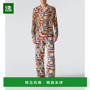 1h可退 香港直邮Bode 男士 International 印花真丝衬衫