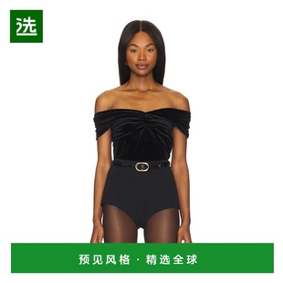 1h可退 香港直邮GOOD AMERICAN 女士 天鹅绒露肩上衣 GT0551