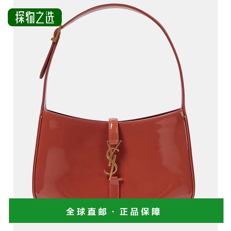 1h可退 香港直邮Saint Laurent 圣罗兰 女士 Le 5 à 7 漆皮肩包