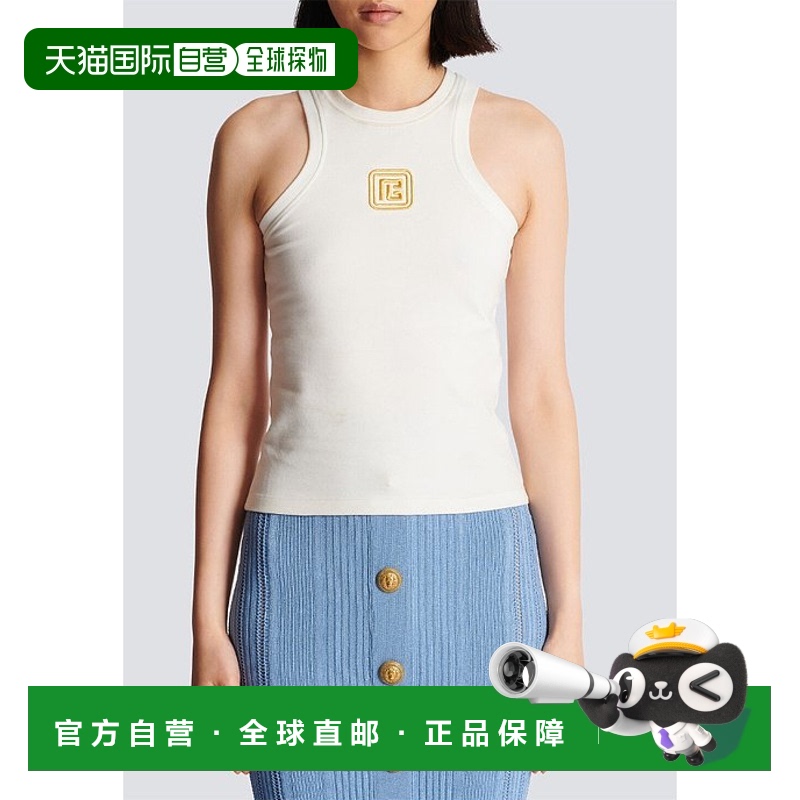 香港直邮Balmain PB刺绣背心 CF1EB045BC49性感