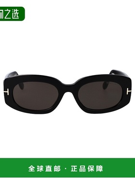 1h可退 香港直邮Tom Ford 汤姆·福特 女士 黑色醋纤太阳眼镜 FT1