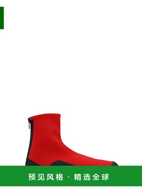 1h可退 香港直邮The Row 女士 拉链短筒靴 F1243SC1 red红色 舒适