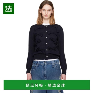 1h可退 香港直邮comme des garcons 川久保玲 女士 海军蓝结饰开