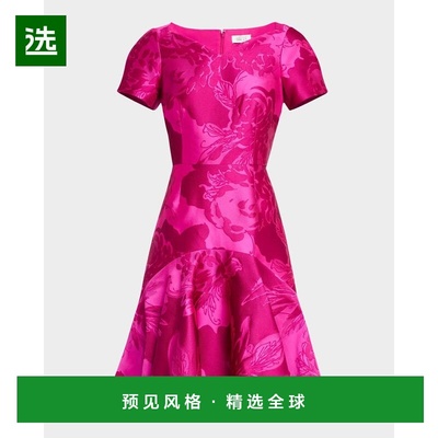 1h可退 【美国直邮】Teri Jon Rickie Freeman 花卉米卡多荷叶边