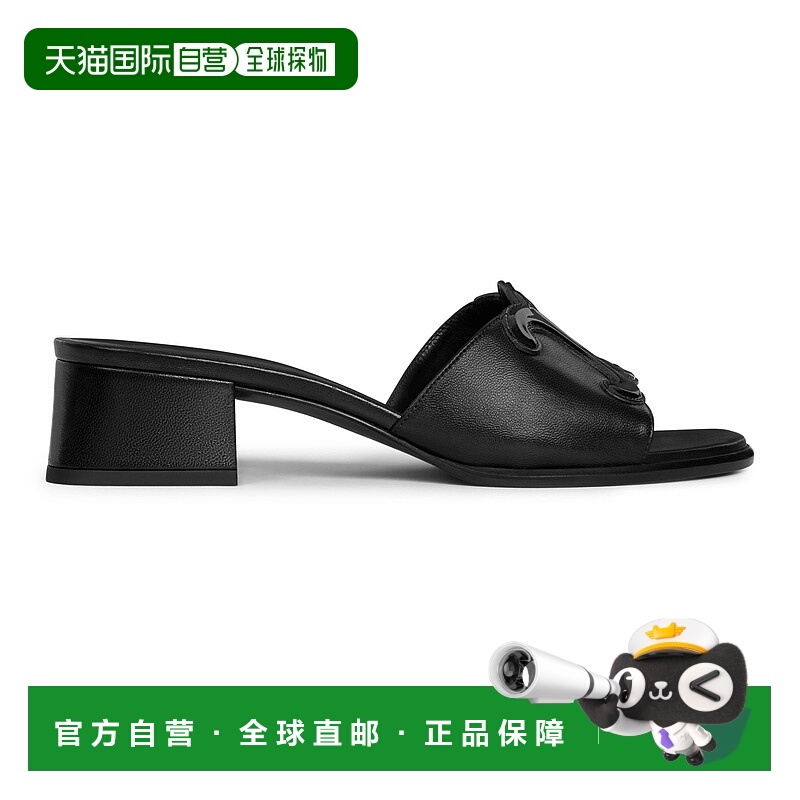香港直邮Celine 思琳 女士 Clemence 羔羊皮漆皮小牛皮凉拖