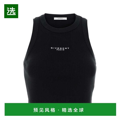 香港直邮GIVENCHY 女士背心吊带 BW70FNP7BR001 SS2026 黑色 棉质