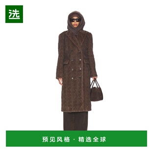 1h可退 香港直邮Giuseppe Di Morabito 女士 双排扣大衣 05FWCO06