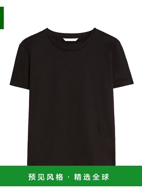 香港直邮MaxMara 麦斯玛拉 女士 棉质T恤 NERINA black黑色 舒适