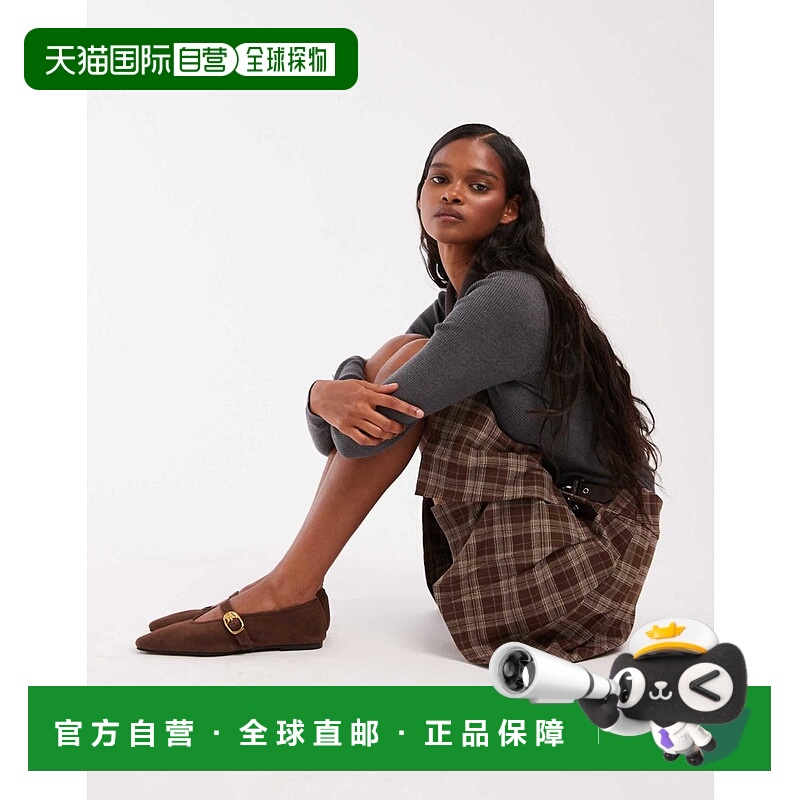 1h可退 香港直邮ASOS 女士 Lava premium chisel 设计鞋头玛丽珍