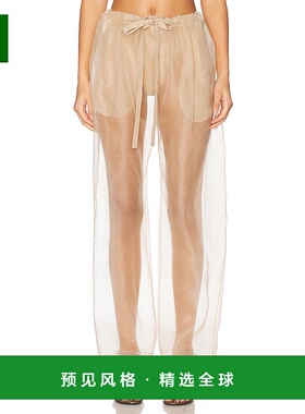 1h可退 香港直邮KHAITE 女士 Trenton 欧根纱裤子 3160343