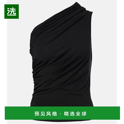 1h可退 香港直邮Entire Studios 女士 Pillar 褶皱单肩针织上衣