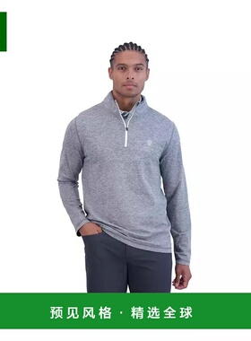 1h可退 【美国直邮】Ben Sherman 男士无缝针织四分之一拉链卫衣