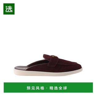 香港直邮Prada 1D270N3LOLFB025一脚蹬普拉达 露跟穆勒鞋