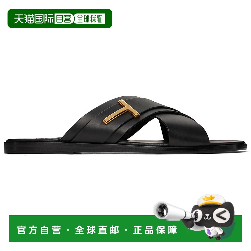 1h可退 香港直邮Tom Ford 汤姆·福特 男士 黑色 Smooth Leather