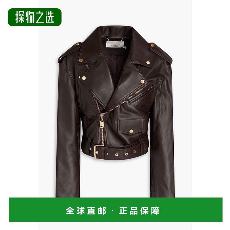 1h可退 香港直邮ZIMMERMANN 女士 皮革骑士夹克 7973JF231ESPRESS