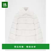 时尚 1h可退 百搭 Fox仿狐狸毛夹克 女士短外套 美国直邮 Theia