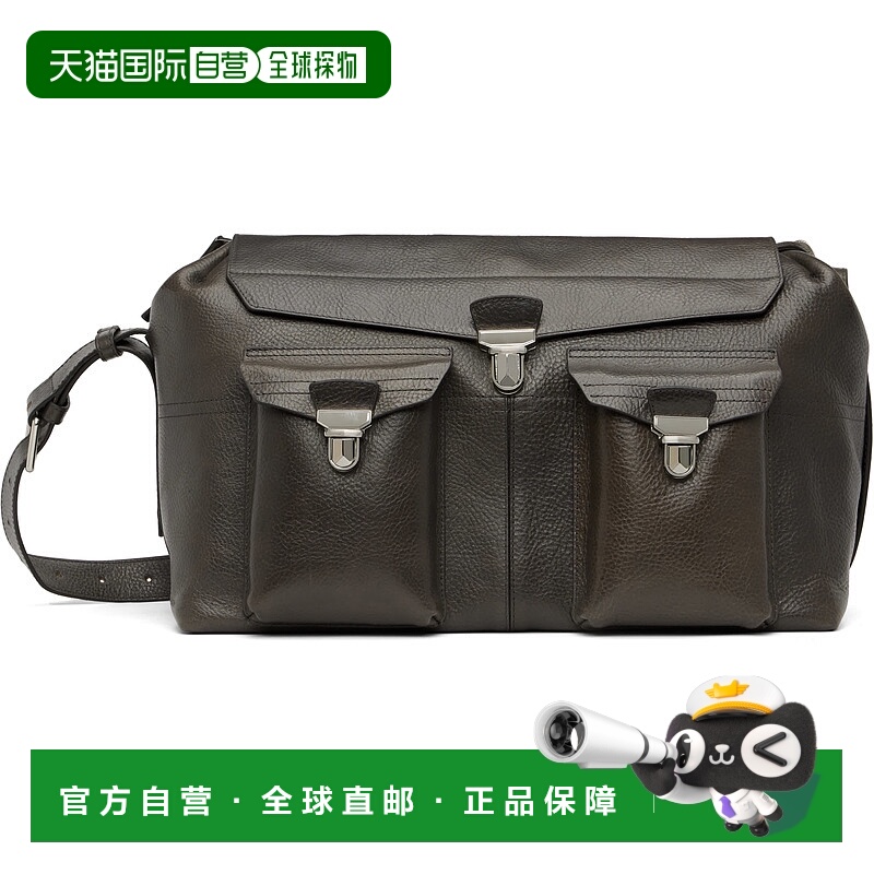 1h可退 香港直邮Lemaire 男士 棕色 Week-End Gear 行李包 BG0083