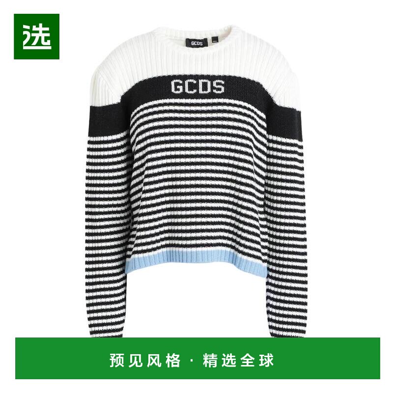 1h可退 【美国直邮】GCDS 女士毛衣 14412789NI 多色图案 圆领设