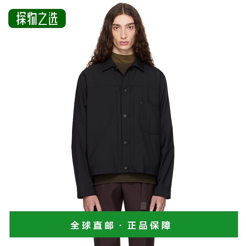 1h可退 香港直邮Sacai 男士 黑色 Suiting 夹克 2503745M