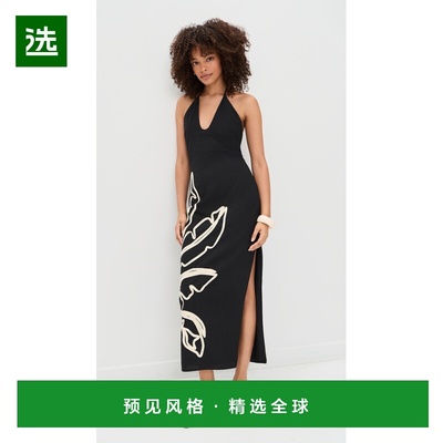 1h可退 香港直邮Seven Wonders 女士 Brontie 锁孔挂脖中长连衣裙