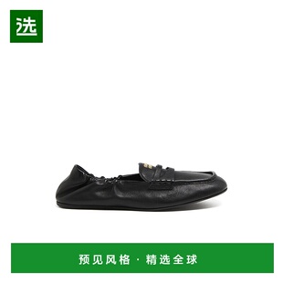 一脚蹬单鞋 圆头乐福鞋 MIU64UR5缪缪 Miu 香港直邮Miu